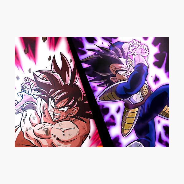 Evolution of Goku vs Vegeta Poster, Wall Art, Dragon Ball Super, DBZ GT, NEW