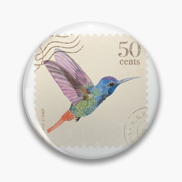 Item preview,  Vintage Hummingbird Stamp designed and sold by SuziQPrayers427.