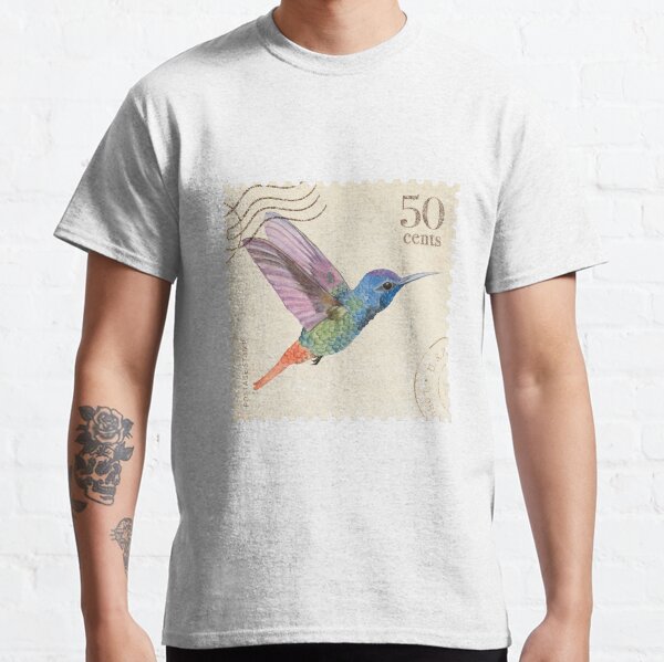 Aperçu de l'œuvre  Timbre Colibri Vintage créée et vendue par SuziQPrayers427.
