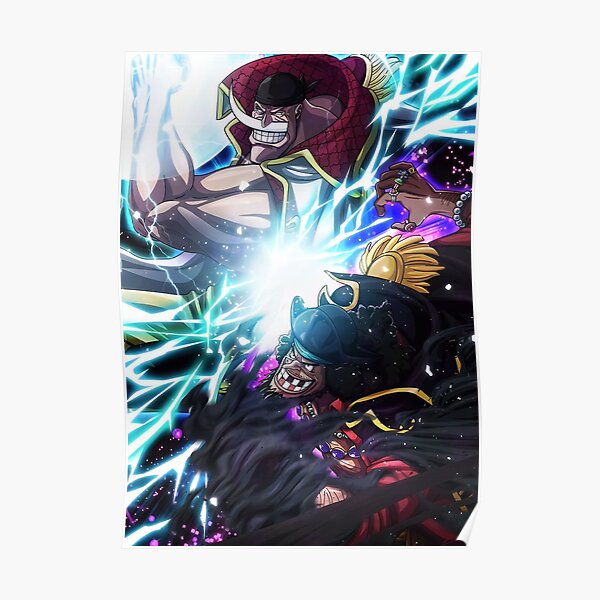 "One Piece Whitebeard Vs Blackbeard" Poster for Sale by StephanieBen