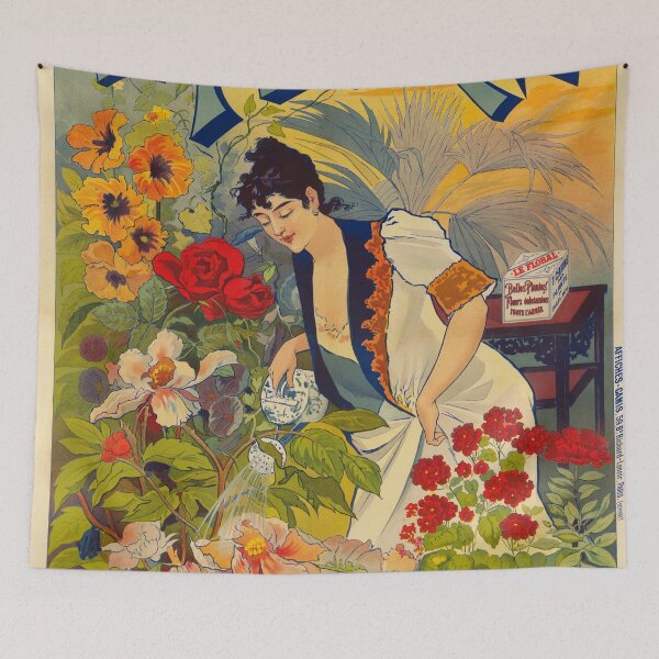 Item preview, LE FLORAL FERTILIZERS 1900s Vintage France Advertisement Poster designed and sold by retroposters.