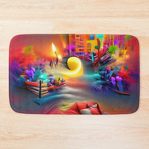Item preview, Rainbow Cityscape  designed and sold by AbstractlyArt.