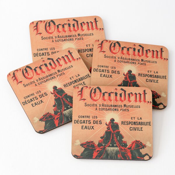 Item preview, L' OCCIDENT France Insurance Company 1900s Vintage French Poster designed and sold by retroposters.