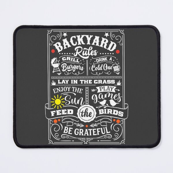 Item preview, Backyard Rules designed and sold by hardscuffle.