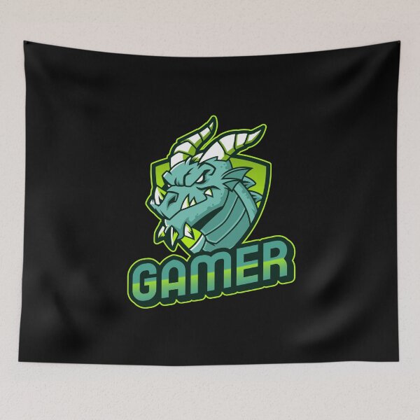 Artikelvorschau, Gamer mit mittelalterlichem Drachen mit Farbfleck entworfen und verkauft von PRIVARSHU.