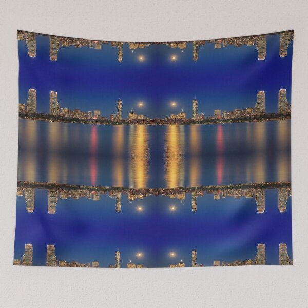 Item preview, Boston's Blue Moon Skyline designed and sold by Owed To Nature.