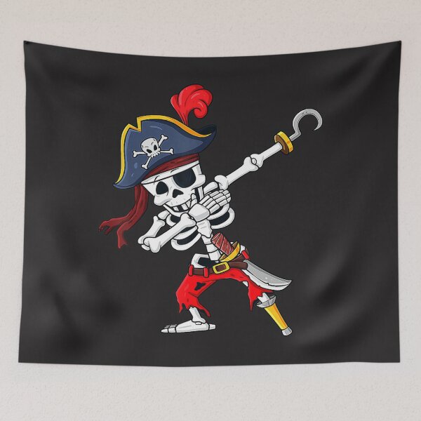 Item preview, Cute Halloween Dabbing Pirate Skeleton Fun  designed and sold by okieokeke8.