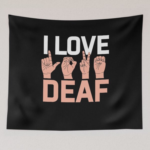 Item preview, I love deaf ASL  be kind deaf not rude  designed and sold by ArtByMigdad.