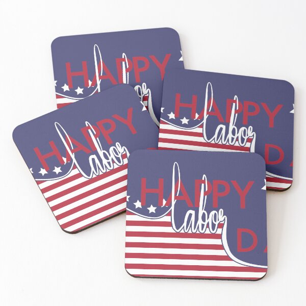 Item preview, Happy Labor Day with USA Flag Illustration designed and sold by RED by Arcanum Studio.