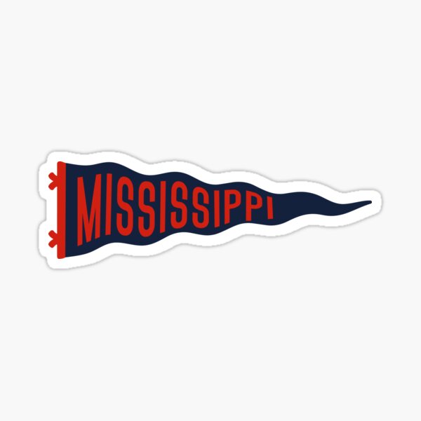 Item preview, Retro Mississippi Pennant designed and sold by TwoTenDesign.