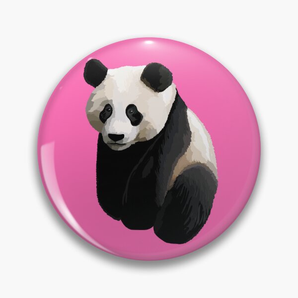 Item preview, Hot Pink - Realistic Giant Panda Illustration designed and sold by Amanda Roos.
