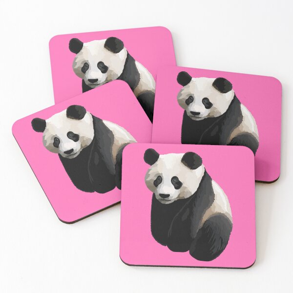Item preview, Hot Pink - Realistic Giant Panda Illustration designed and sold by Amanda Roos.
