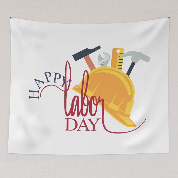 Item preview, Happy Labor Day Illustration designed and sold by RED by Arcanum Studio.