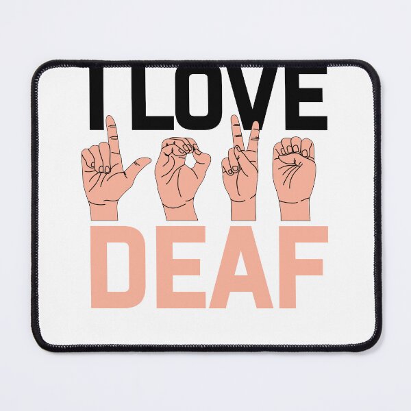 Item preview, I love deaf ASL be kind deaf not rude designed and sold by ArtByMigdad.