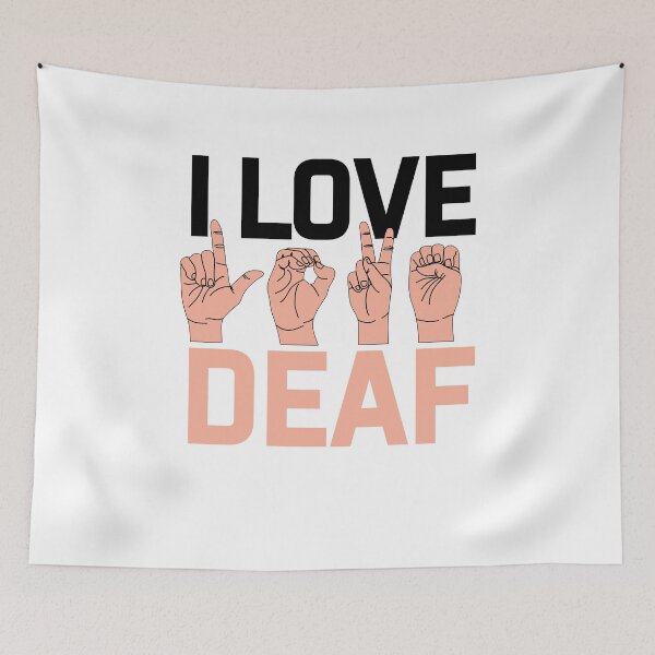 Item preview, I love deaf ASL  be kind deaf not rude  designed and sold by ArtByMigdad.