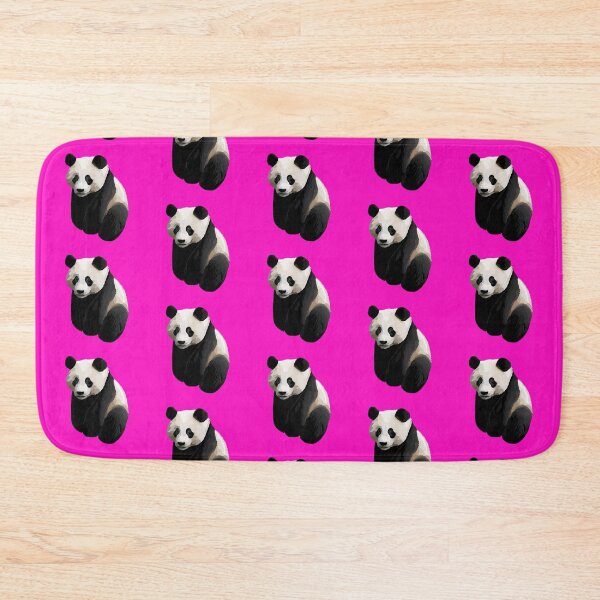 Item preview, Shocking Pink - Realistic Giant Panda Illustration designed and sold by Amanda Roos.