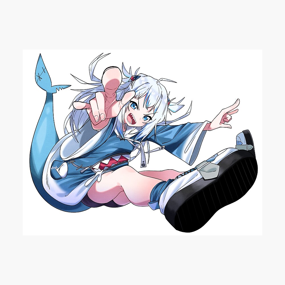 Gawr Gura | Hololive English HoloEN Holomyth | Vtuber Virtual Youtuber |  Cool Thighs Legs Shark Girl