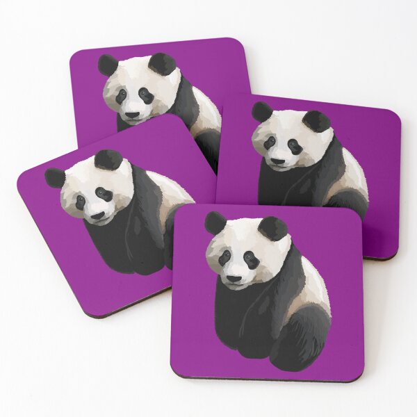 Item preview, Purple - Realistic Giant Panda Illustration designed and sold by Amanda Roos.