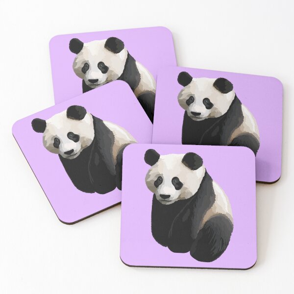 Item preview, Mauve Purple - Realistic Giant Panda Illustration designed and sold by Amanda Roos.
