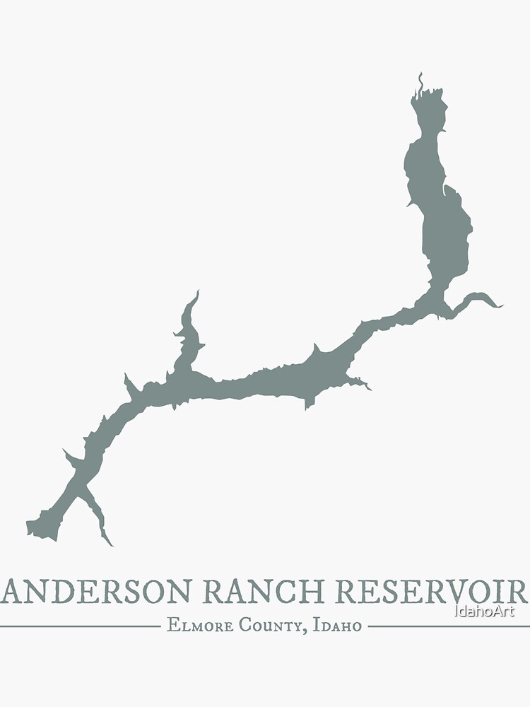 "Anderson Ranch Reservoir" Sticker for Sale by IdahoArt Redbubble