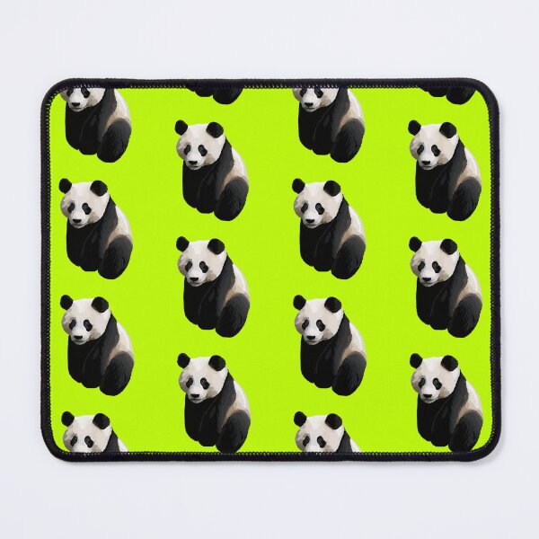 Item preview, Bright Lime Green - Realistic Giant Panda Illustration designed and sold by Amanda Roos.