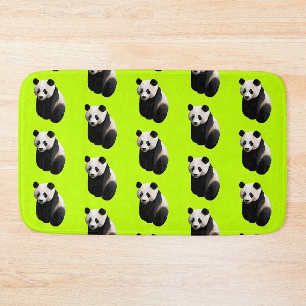 Item preview, Bright Lime Green - Realistic Giant Panda Illustration designed and sold by Amanda Roos.