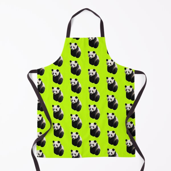 Item preview, Bright Lime Green - Realistic Giant Panda Illustration designed and sold by Amanda Roos.