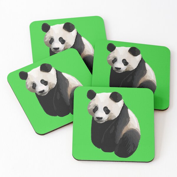 Item preview, Lime Green - Realistic Giant Panda Illustration designed and sold by Amanda Roos.
