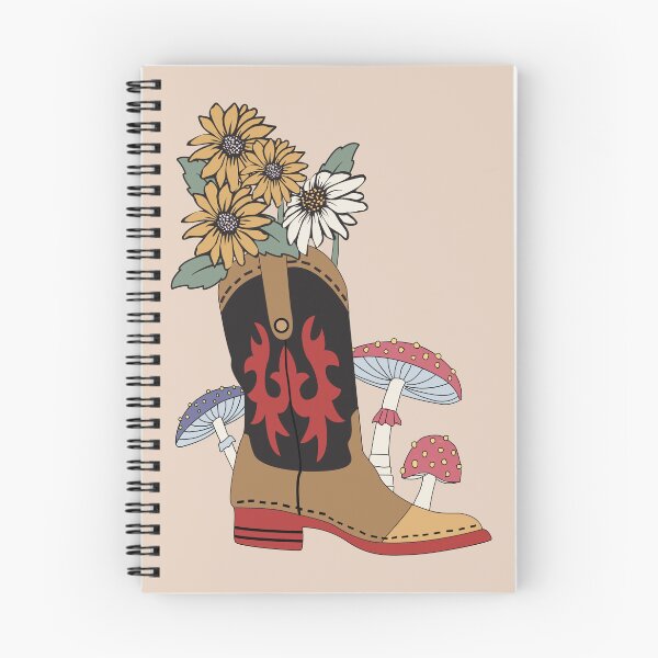 Item preview, Floral Cowboy Boot And Growing Mushrooom designed and sold by bolimj.