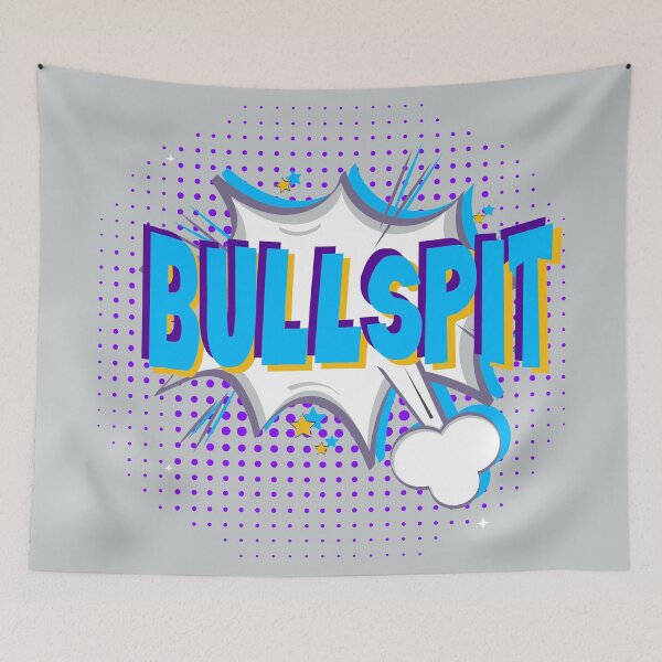 Item preview, Funny Retro Comic Style Bull Spit! the non-cussing cussing design. designed and sold by jamie Omahen.