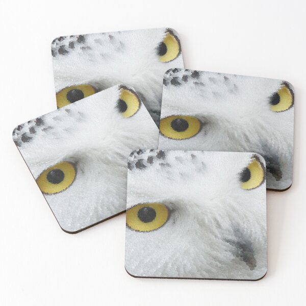 Item preview, Snowy Eye Owls designed and sold by MathenaArt.