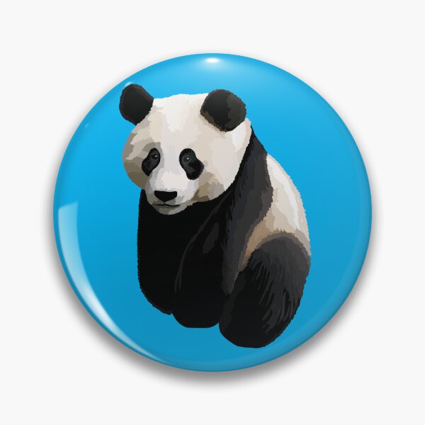 Item preview, Light Cerulean Blue - Realistic Giant Panda Illustration designed and sold by Amanda Roos.
