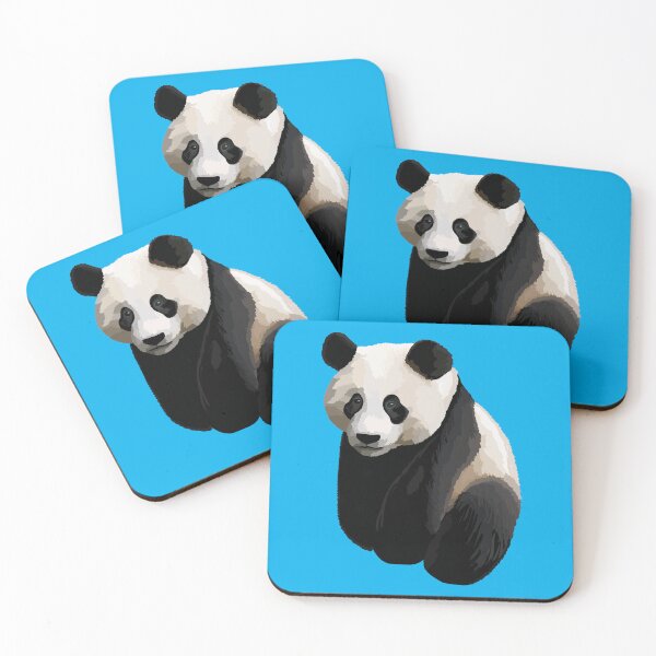 Item preview, Light Cerulean Blue - Realistic Giant Panda Illustration designed and sold by Amanda Roos.