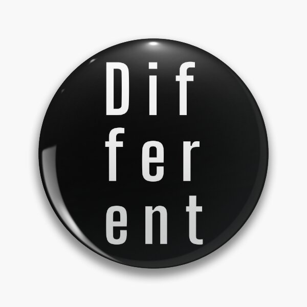 Item preview, Different. Typography. White Text. Lower case designed and sold by JellyBeenzz.