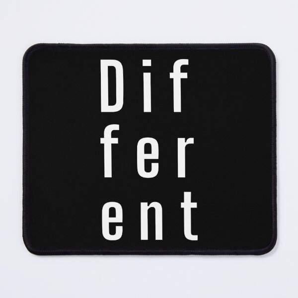 Item preview, Different. Typography. White Text. Lower case designed and sold by JellyBeenzz.