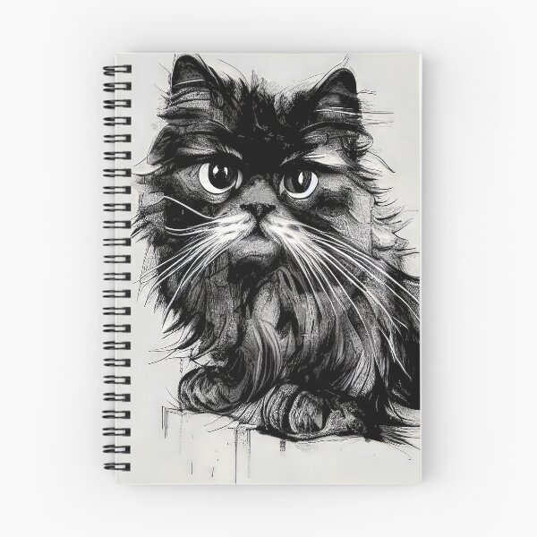 Item preview, Persian Cat Drawing 01 designed and sold by Elisabeth Lucas.