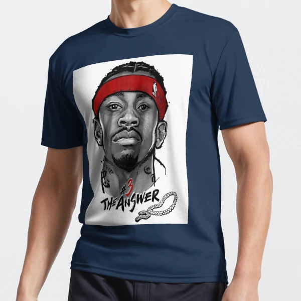 ALLEN IVERSON THE ANSWER 3 ILLUSTRATION Active T-Shirt for Sale by  Aram-Baldwin
