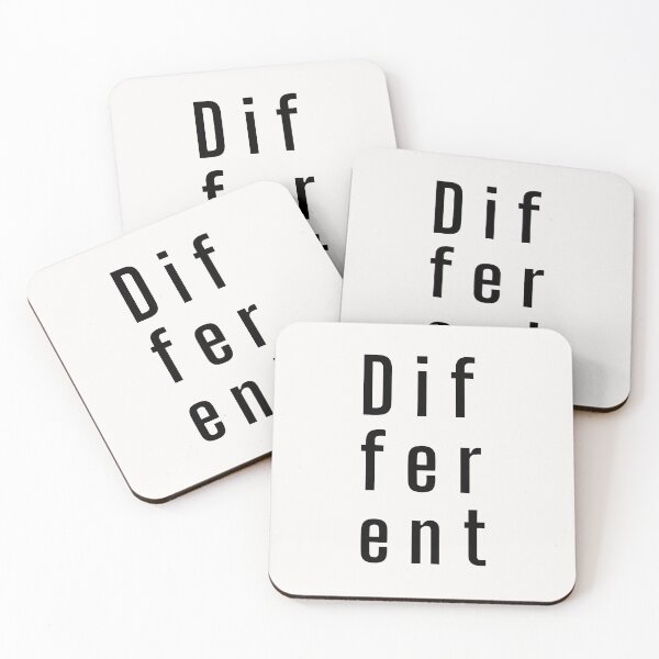Item preview, Different. Typography. Black Text. Lower case designed and sold by JellyBeenzz.