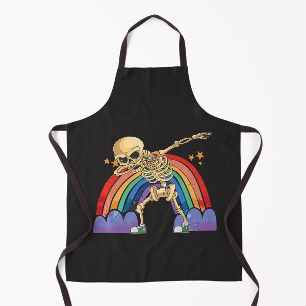 Item preview, Cute Skeleton Dabbing Lazy Halloween Costume Skull Rainbow designed and sold by okieokeke8.