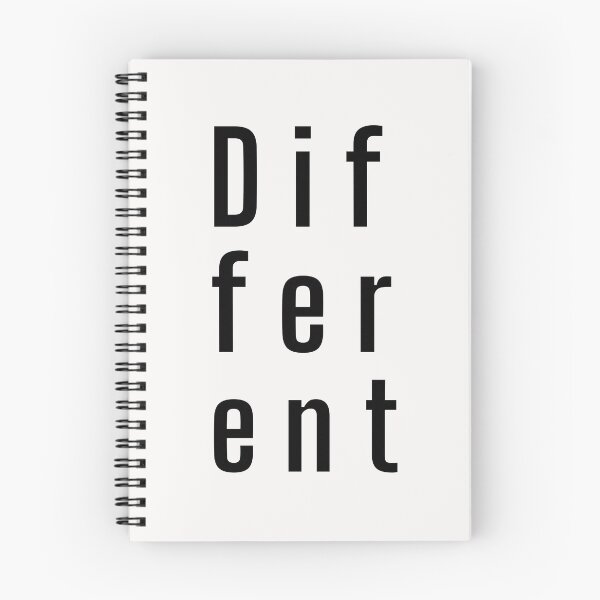 Item preview, Different. Typography. Black Text. Lower case designed and sold by JellyBeenzz.