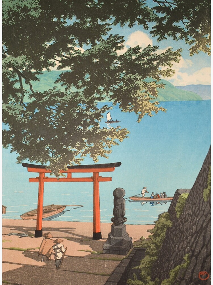 Chuzenji Lake, Utagahama by Kawase Hasui, restored vintage Japanese art ...