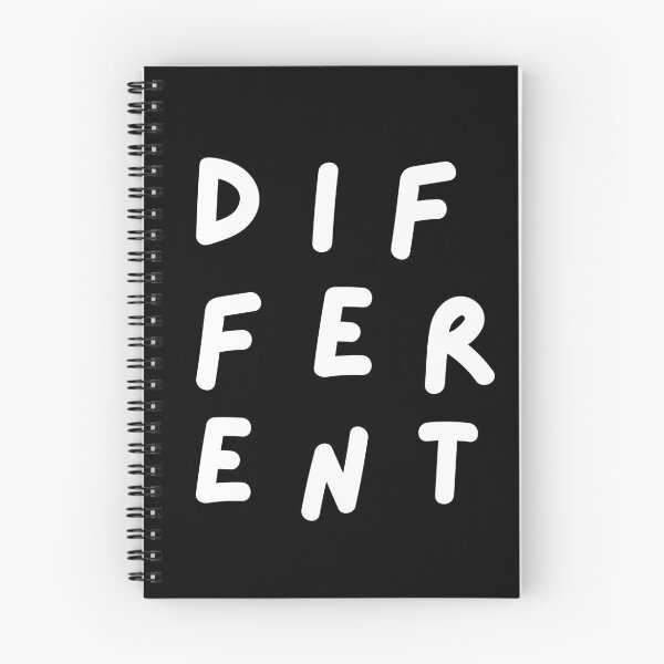 Item preview, Different. Typography. Handwritten White Text. Capitals designed and sold by JellyBeenzz.