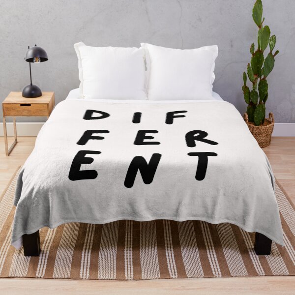 Item preview, Different. Typography. Handwritten Black Text. Capitals designed and sold by JellyBeenzz.
