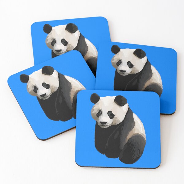 Item preview, Azure Blue - Realistic Giant Panda Illustration designed and sold by Amanda Roos.