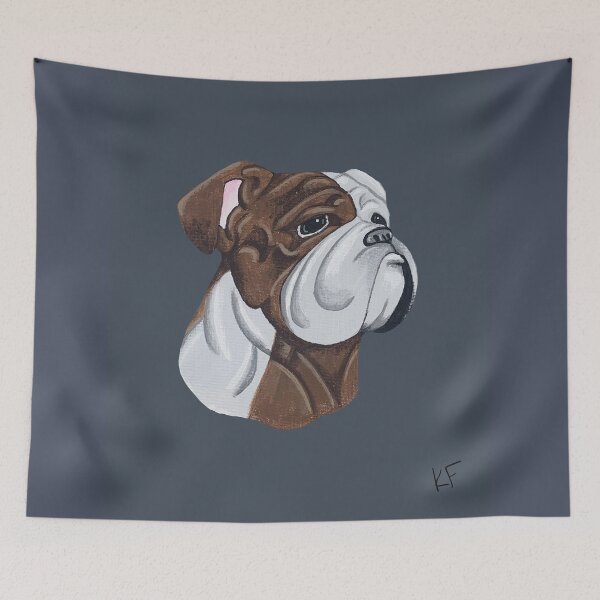 Item preview, Original Bulldog Acrylic Painting designed and sold by katiek-franklin.