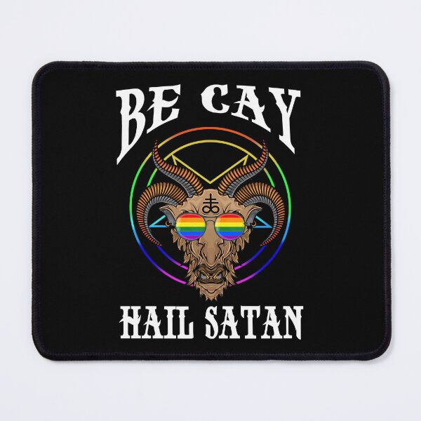 Item preview, Be Gay Hail Satan LGBT Pride Satanism Baphomet Rainbow Sunglasses designed and sold by ChristYoung90.