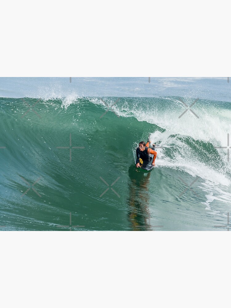 Bodyboarder in action