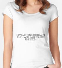 Game Of Thrones Bron Quote Women's Fitted Scoop T-Shirt
