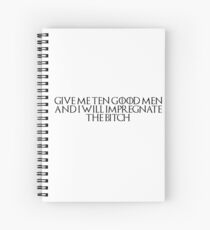 Game Of Thrones Bron Quote Spiral Notebook