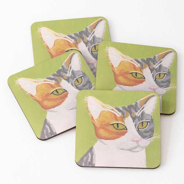 Item preview, Original Calico Cat Acrylic Painting designed and sold by katiek-franklin.